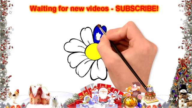 How to draw a flower and color | Как нарисовать цветочек и раскрасить смотреть онлайн