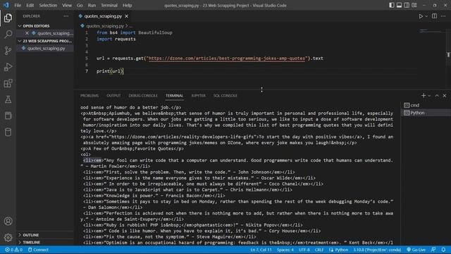 23.1 Web Scraping Project 1 || Python Programming Crash Course in Nepali || NextStep InfoTech