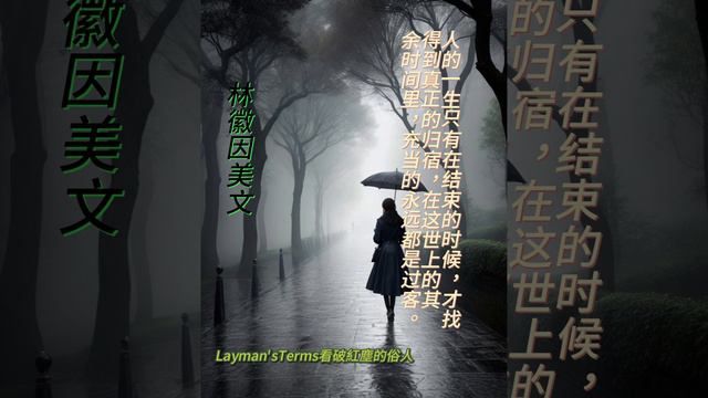 林徽因美文23    #禪語 #人生哲理 #心靈鷄湯