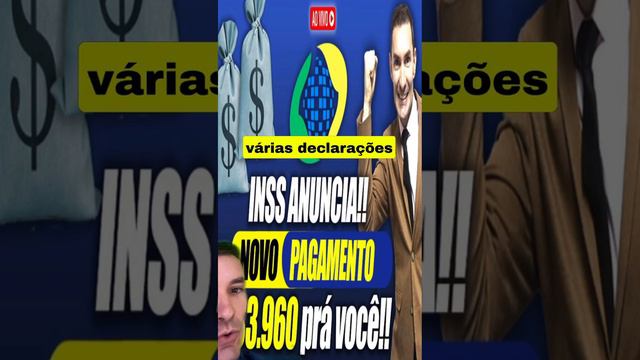 SURPRESA BOA: INSS anuncia NOVO PAGAMENTO R$3.960 para VOCÊ aposentado e pensionista!