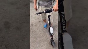 Электроприставка к инвалидной коляске на базе электросамоката