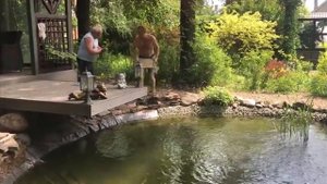 ОФОРМЛЯЕМ БЕРЕГ ПРУДА