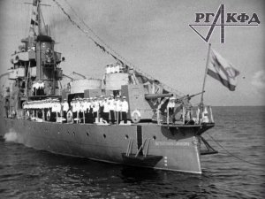 Парад кораблей Балтийского флота на реке Неве (немая кинохроника, 1940 г.)