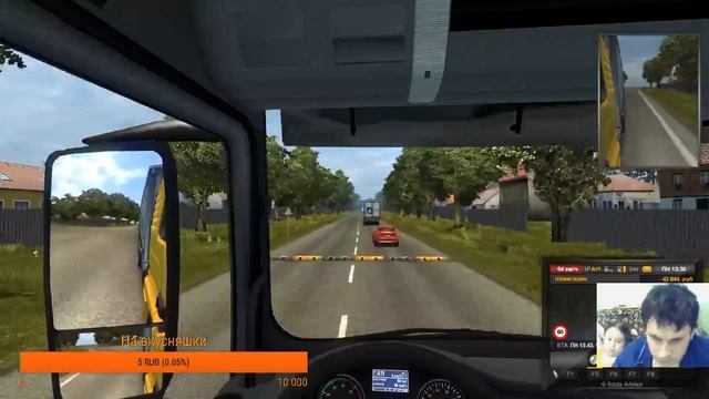 Euro Truck Simulator 2 РОССИЯ,УКРАИНА,БЕЛАРУСИЯ+МЛАДШАЯ СЕСТРА СНОВА СТРИМИТ смотреть онлайн