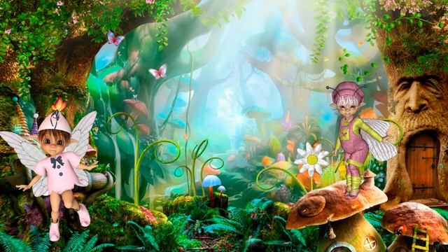 Футаж детский. Сказочные эльфы смотреть онлайн