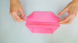Быстрый способ сделать коробку из бумаги. DIY Оригами коробка.