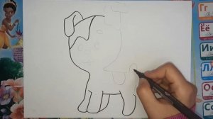 Рисуем Шарика (Котенок по имени Гав)