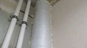 Звукоизоляция стояка и монтаж короба из ГКЛ. Ремонт ванной комнаты под ключ, видео 2