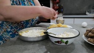 Картофельные запеканка с творогом. Ну оооочень нежный ужин. Во рту тает.