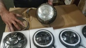 Установка фар главного света (5,75 дюймов) на автомобиль ВАЗ 2103,06.