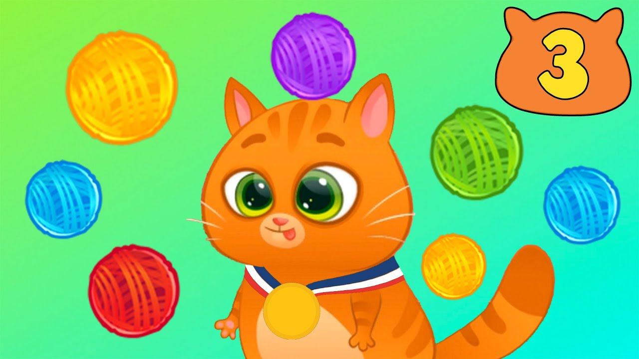 Суровый КОТИК БУБУ №3. Спортивные подвиги. ИГРА про котят на канале Хвостик ТВ