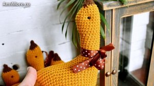 Амигуруми: схема Гусь. Игрушки вязаные крючком - Free crochet patterns.