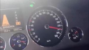 Volkswagen Phaeton 6.0i W12 450 Hp 100 - 270 Km/h in German Autobahn