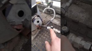 Переделка котла на отработке под газ.