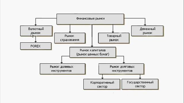 Виды финансовых рынков