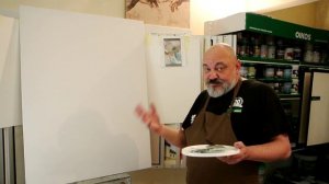 Имитация акварельной техники на стене или холст.mp4