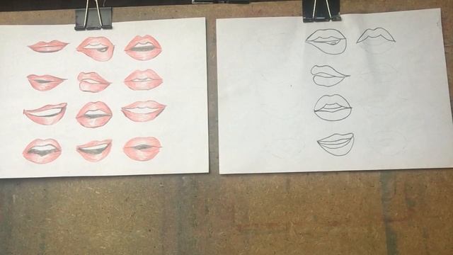 Здравствуйте. Тема «Губы» от 19.01.21 акварель, пастель, гуашь, цв карандаши, фломастеры смотреть онлайн