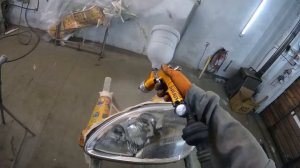 Восстановление фар Mercedes W220 Покрытие Лаком Лакировка фар