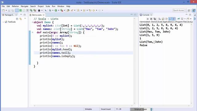 Scala Tutorial 19 - Lists
