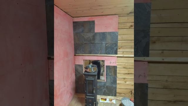 Облицовка стен вокруг печи керамогранитом. Своими руками смотреть онлайн