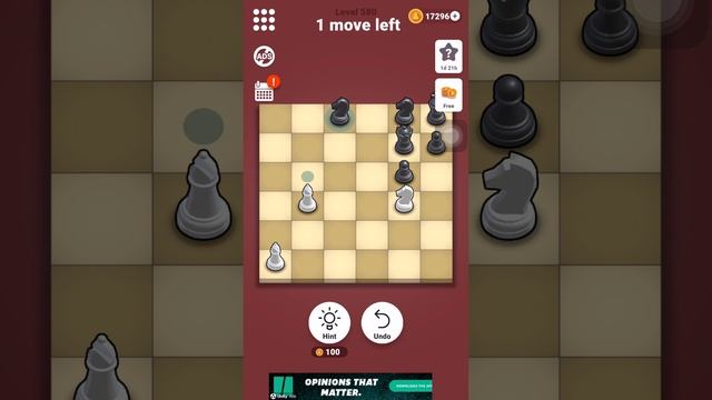 Pocket chess level 580 mate in 3