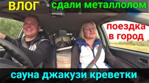 VLOG ● СДАЛИ МЕТАЛЛОЛОМ/ПОЕЗДКА В ГОРОД/ОТДЫХАЕМ В САУНЕ!!!