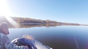 Рыбалка на озере в середине октября