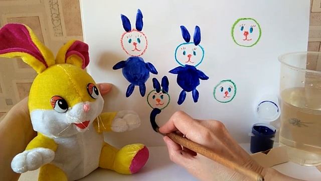 Рисуй со мной! Зайчики. ? Занятие для детей 3 - 4 лет.   #простымисловами