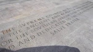 The House of the Temple - Main Entrance Inscription, Masonic Temple Washington D.C.