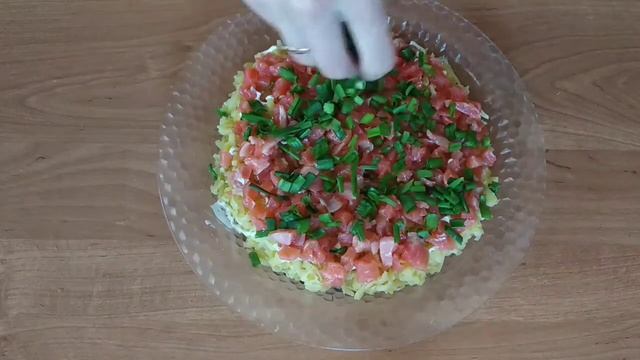 Салат с красной рыбой⭐Праздничный салат с форелью