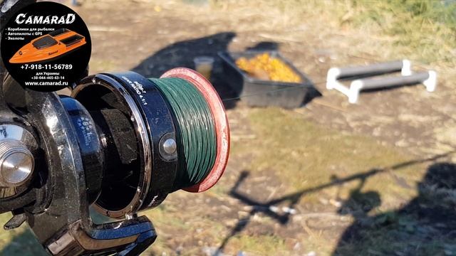 Завозим прикормку корабликом для рыбалки CamaraD Mono c GPS навигацией и автопилотом