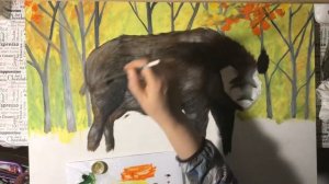 Oil painting animal как нарисовать Кабана