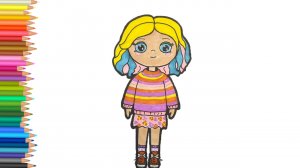 Как нарисовать ЭНИД СИНКЛЕР из Уэнздей Аддамс🐺