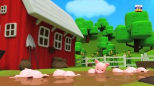 Колеса на автобусе | 3d детские рифмы для детей | автобус песня | The Wheels On The Bus Song