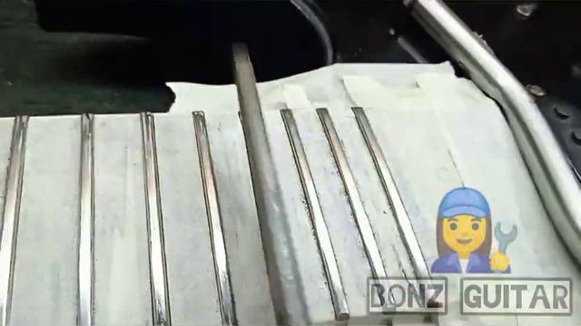 Ibanez RG japan - Leveling fret @bonzguitar смотреть онлайн