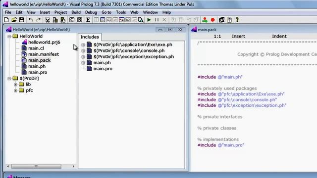 Visual Prolog 7 4 Hello World