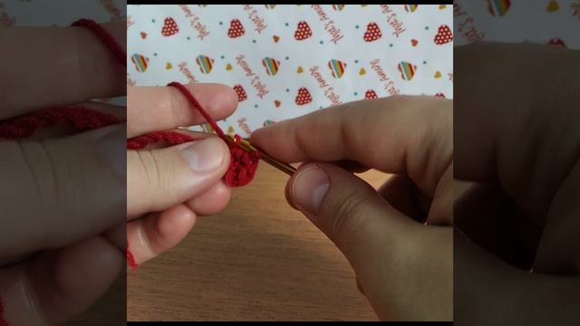Полустолбик. Вязание крючком