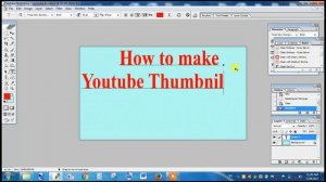 How To Make a Thumbnail For YouTube With Photoshop CS7  In 2017!