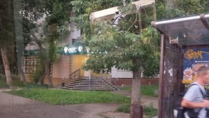 После грозы. Пенза, поездка на троллейбусе ЗиУ 682Г 016.02 "1467". 28.06.2021