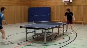 Table tennis training with Spinlord Dornenglanz OX long pimples, wood butterfly Joo Sae Hyuk