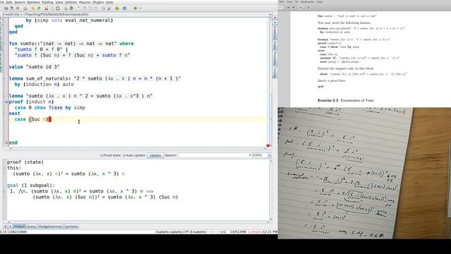 Functional Data Structures with Isabelle/HOL, Tutorial 5: Summations, Powers, and Factorials
