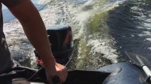 Тохатцу 9,8 + Ниссамаран 290. 2 человека. Выход на глиссер.