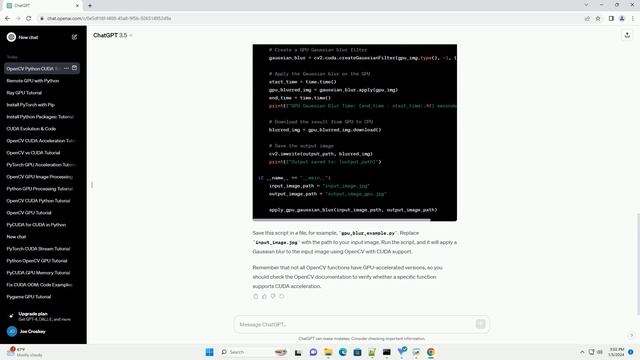 opencv python cuda support