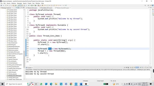 Constructors form Thread class in java | MultiThreading in Java | Tutorial #61