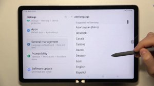 Как изменить язык в Samsung Galaxy Tab S9 FE | Меняем язык на Samsung Galaxy Tab S9 FE