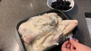 НОВОГОДНЕЕ МЕНЮ, курица с черносливом в духовке, вкусный рецепт
