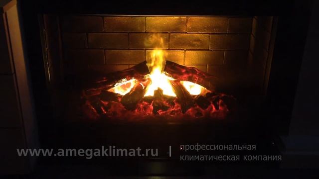 Электрический камин Real Flame 3D Helios с эффектом живого пламени смотреть онлайн