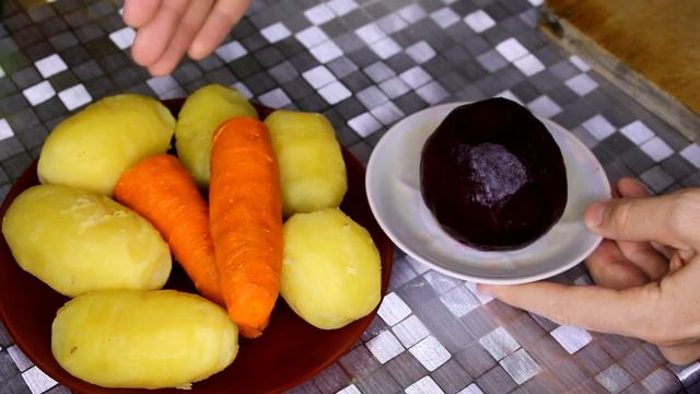 ЛЮБИМЫЙ салат Ивана Поддубного. ВИНЕГРЕТ с СЕКРЕТОМ. Пошаговый рецепт, как сделать винегрет