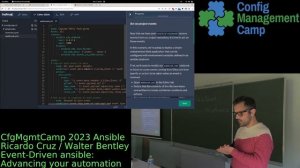 CfgMgmtCamp Walter Bentley +  Ricardo C. Cruz --  Event-Driven Ansible: Advancing your automation