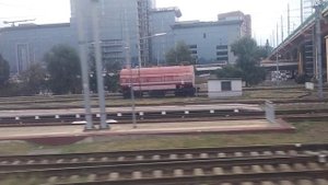 Прибытие на ст. Ростов-Главный из окна поезда №7 Севастополь - Санкт-Петербург